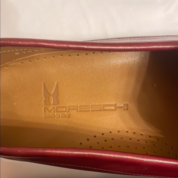 Moreschi Dark Red Leather Loafers Slip-On main image 4